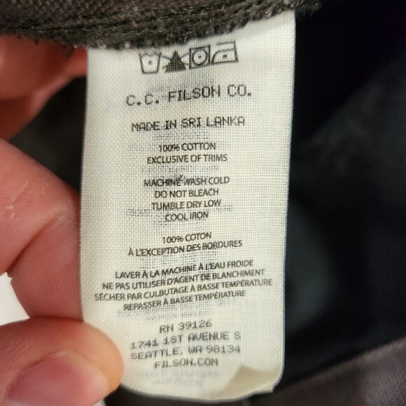 Filson Tacoma Work Jacket - Large - Dark Gray - Picture 9 of 15